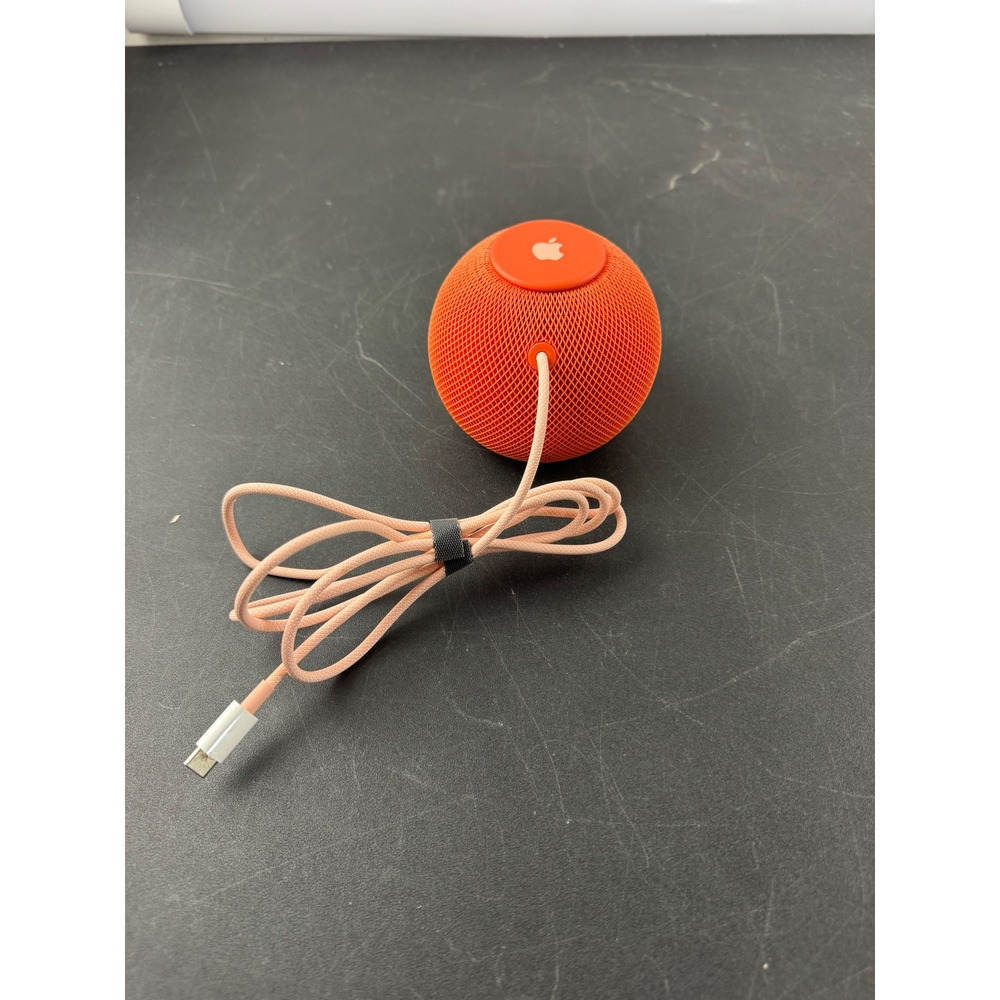 Apple HomePod mini Smart Speaker Orange MJ2D3LL/A A2374 tested and works